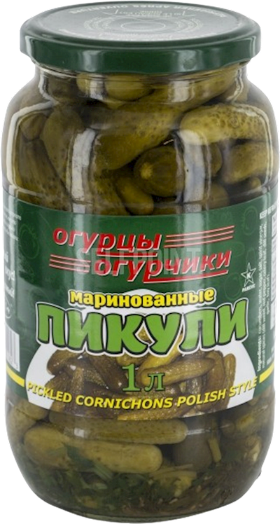 CORNICHONS PICKLED MARINATED POLISH STYLE 12/1000ML R&S INDIA N1823
