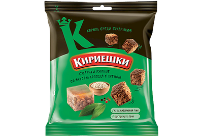 DRY BREAD RYE W/HOLODETS&HORSERADISH FLAVOR 60/40GR KIRIESHKI NMBC108