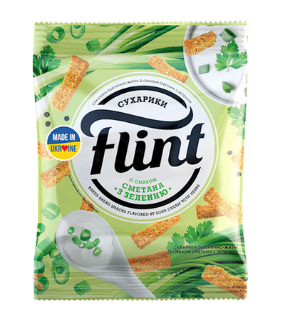 DRY BREAD WHEAT RYE W/SOUR CREAM&HERBS FLAVOR 60/35GR FLINT N5430