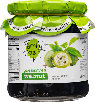 PRESERVES WALNUT 12/560GR FAMILY TREE N60