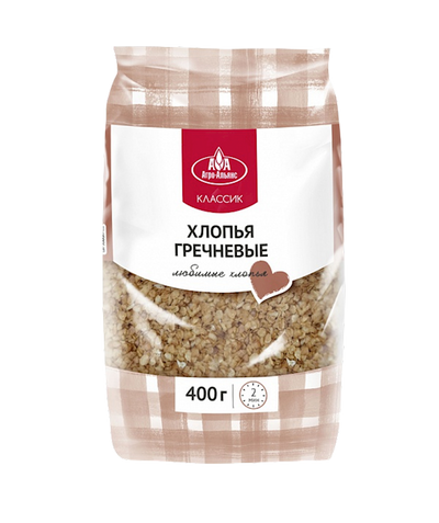BUCKWEAT FLAKES 12/400GR AGRO-ALLIANCE