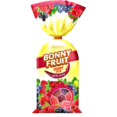 MARMELADE BONNY FRUIT BERRY MIX 18/200GR ROSHEN N4278