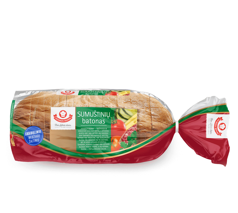 BREAD SANDWICH WHITE BATON SLICED 5/350GR LITHUANIA N218092