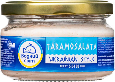 SPREAD CAVIAR TARAMOSALATA UKRAINIAN STYLE 6/160GR VODNIY SVIT #04