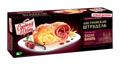 STRUDEL  AUSTRIAN CHERRY&VANILLA 6/400GR CHEREMUSHKI N31268/#16
