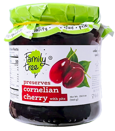 PRESERVES CORNELIAN CHERRY (KIZIL) 12/560GR FAMILY TREE N66