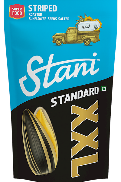SUNFLOWER SEEDS ROASTED SALTED STRIPED XXL 10/350GR STANI