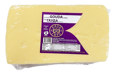 CHEESE GOUDA CHUNK 1/1LB CHEESE CLUB UKRAINE N43013