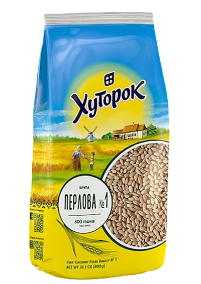 PEARL BARLEY GROATS 20/800GR HUTOROK UKRAINE 4820211660147
