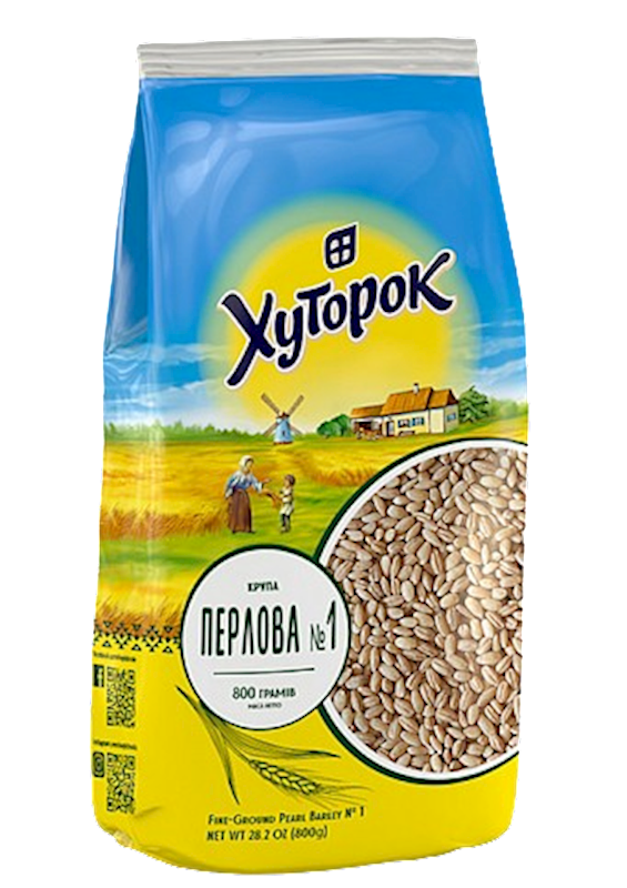 PEARL BARLEY GROATS 20/800GR HUTOROK UKRAINE 4820211660147