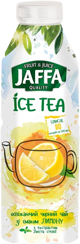 ICE TEA BLACK W/LEMON FLAVOR&STEVIA 12/0.5L JAFFA UKRAINE