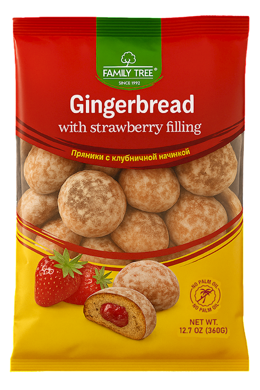GINGERBREAD W/STRAWBERRY FILLING 10/360GR FAMILY TREE N21