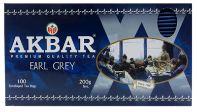 TEA AKBAR BLACK EARL GREY 12/(100X2GR) SRI-LANKA