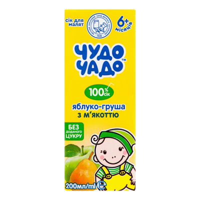 JUICE APPLE&PEAR W/PULP 18/0.2L CHUDO CHADO