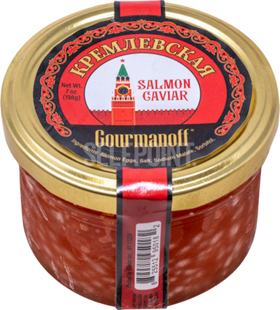 CAVIAR RED KREMLYOVSKAYA 1/198GR GLASS GOURMANOFF NC208(30)