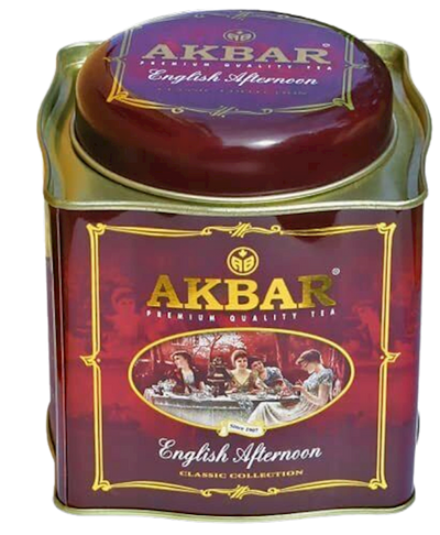TEA   AKBAR BLACK CEYLON ENGLISH AFTERNOON 12/250GR SRI-LANKA
