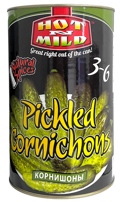 CORNICHONS PICKLED 3/4250GR HOT&MILD N1755