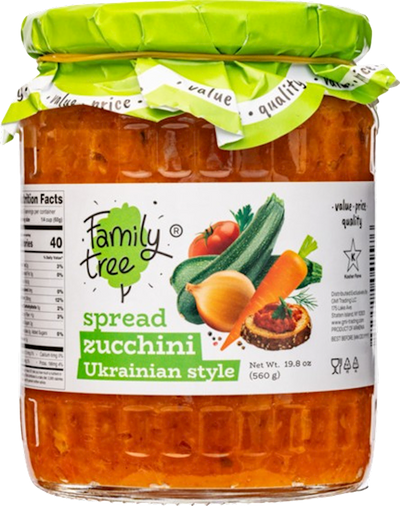 ZUCCHINI CAVIAR UKRAINIAN STYLE 12/560GR FAMILY TREE N57