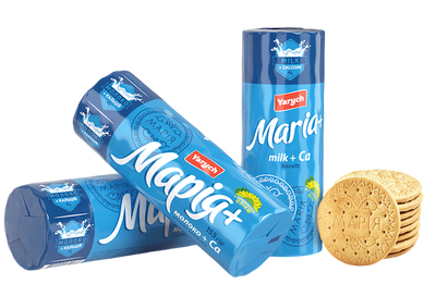 BISCUITS MARIA W/MILK&CALCIUM 35/155GR YARYCH UKRAINE