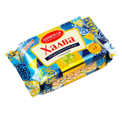 HALVA SUNFLOWER W/RAISINS 16/350GR  AZOVSKAYA