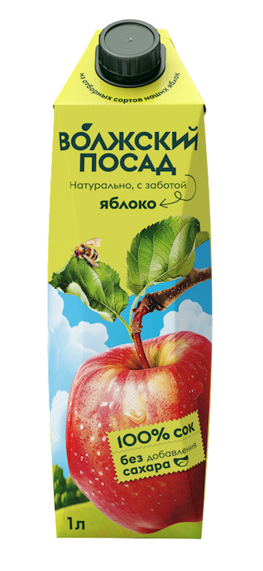 JUICE APPLE 12/1L VOLZHSKIY POSAD