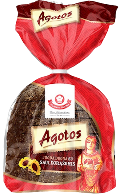 BREAD AGOTOS LIGHT RYE W/SUNFLOWER SEEDS SLICED 10/340GR LITHUANIA