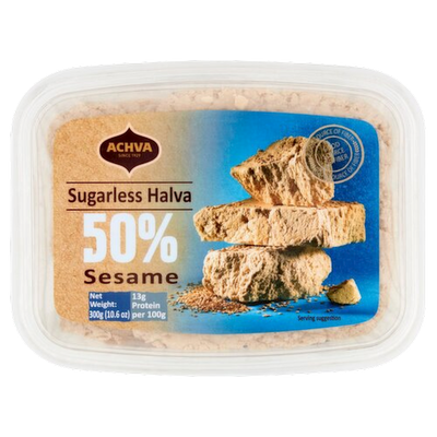 HALVA W/SESAME SUGARLESS KOSHER 16/300GR ACNVA N117-015