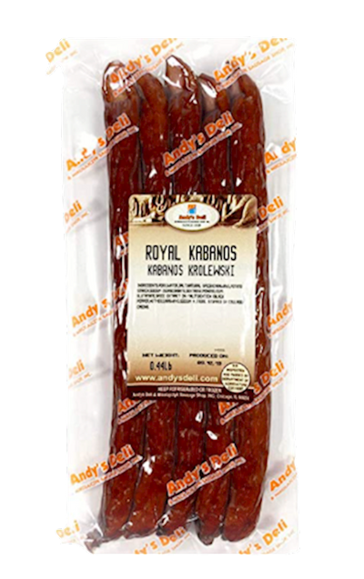 KABANOSY ROYAL/KROLEWSKI 1/0.5LB PRE PACK ANDY'S N1207