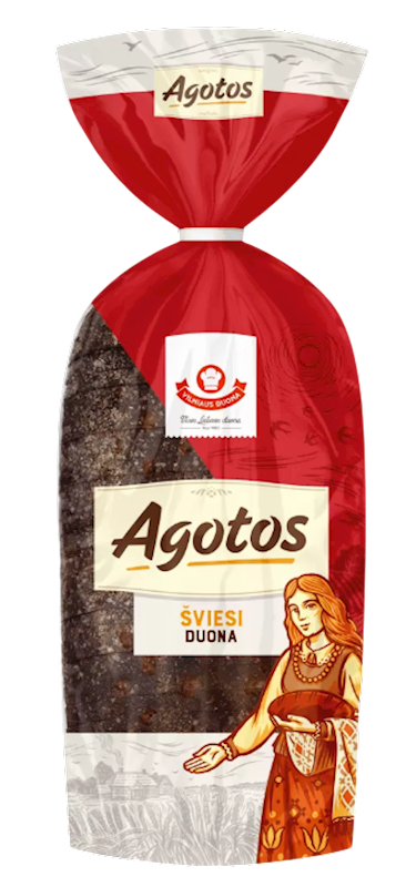 BREAD AGOTOS LIGHT RYE SLICED 5/800GR LITHUANIA N32607