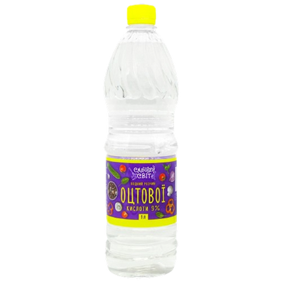 VINEGAR 9% 12/1L SMACHNYY SVIT UKRAINE