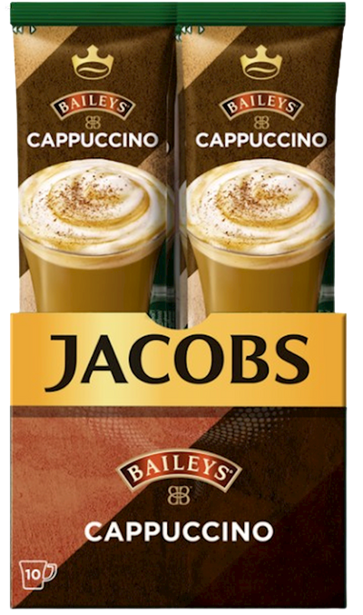 COFFEE STICKS INSTANT JACOBS 3IN1 BAILEYS CAPPUCCINO 10/(10X15GR) N708