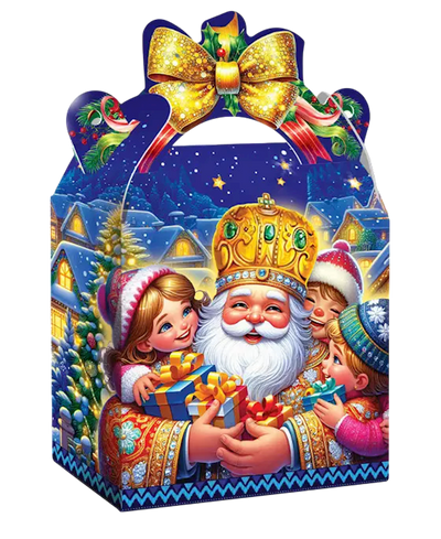 XMAS GIFT BOX FROM SAINT NICHOLAS 6/500GR BISCUIT CHOCOLATE