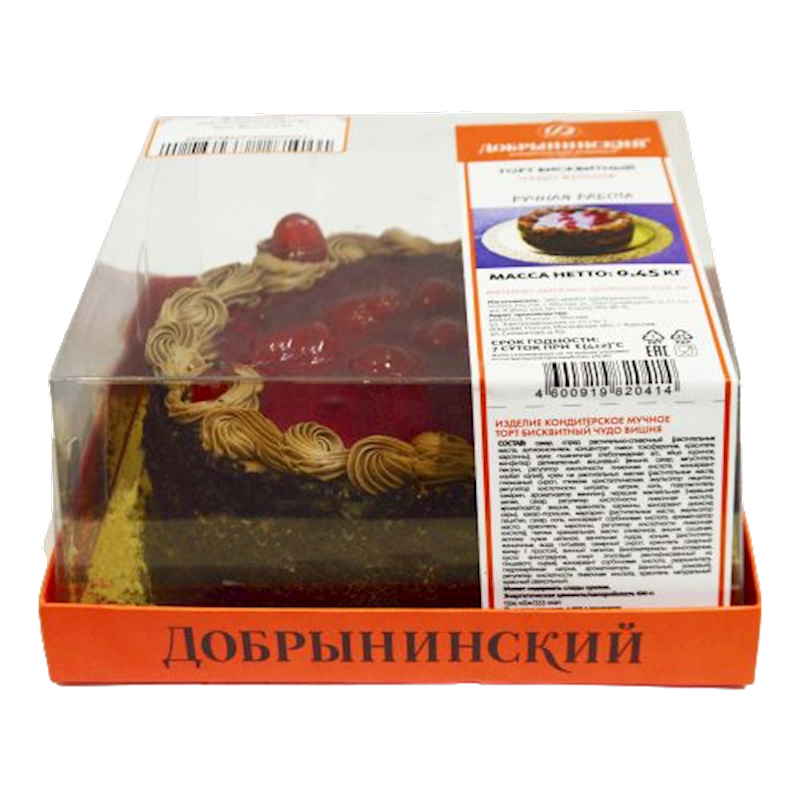 CAKE MIRACLE CHERRY 12/450GR DOBRYNINSKIY N0414