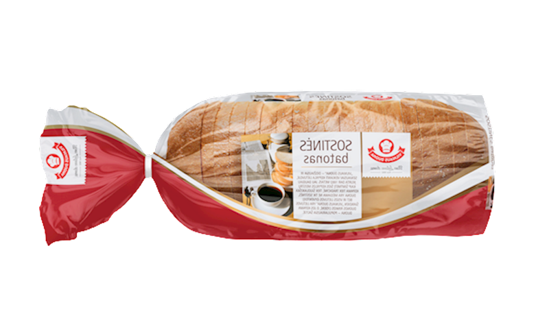 BREAD BATON SOSTINES WHEAT SLICED 5/400GR LITHUANIA N218094 / 200772