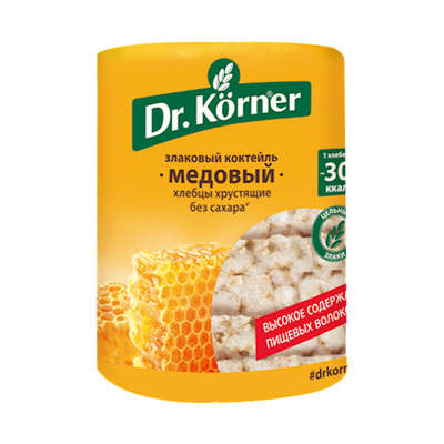 HLEBTSI DR.KORNER ZLAKOVIY COCTAIL W/HONEY 20/100GR RUSSIA N1744