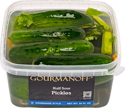 PICKLES HALF SOUR 8/32OZ GOURMANOFF