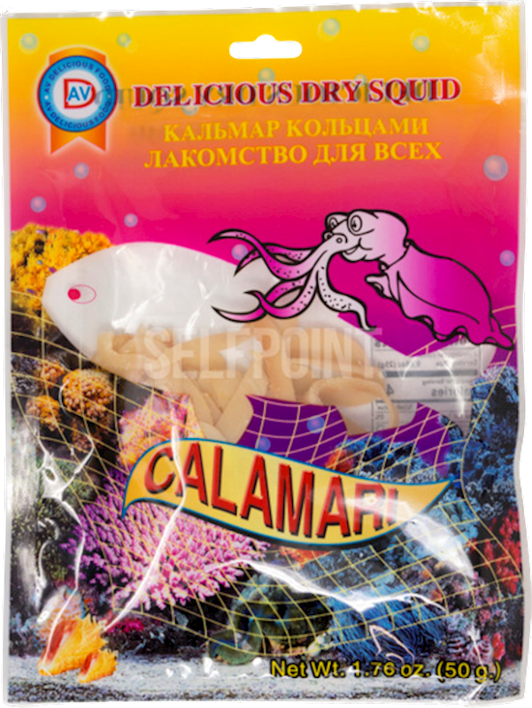 DRY FISH SQUID RING 10/64GR AV DELICIOUS N AV122(6)