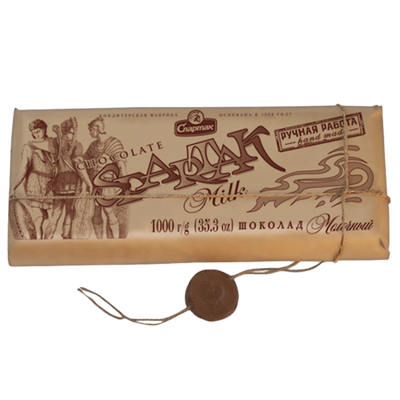 CHOCOLATE BAR MILK 2/1000GR CRAFT SPARTAK N6356