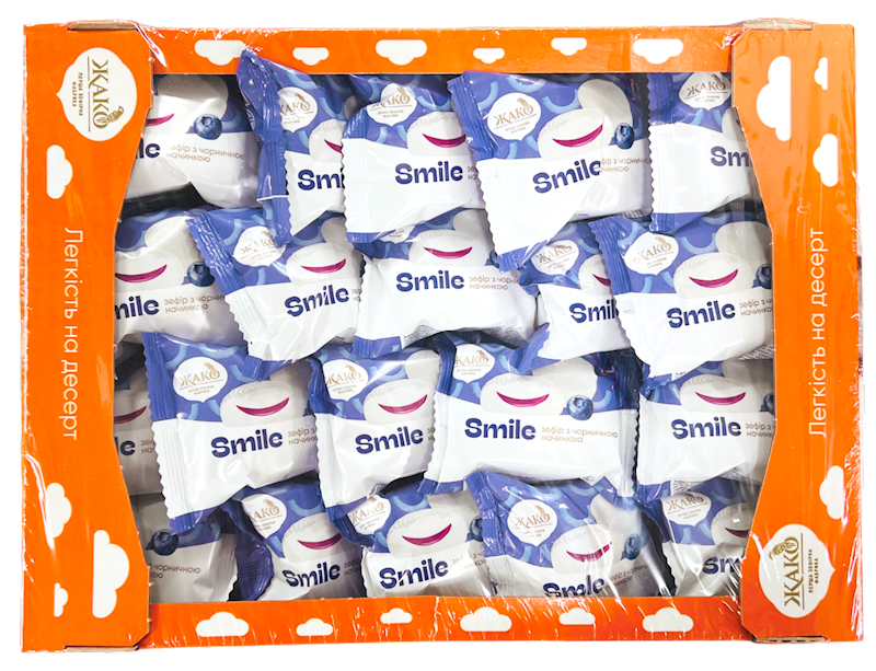 MARSHMALLOW W/BLUEBERRY FLAVOR LOOSE SMILE 44/50GR ZHAKO N3092001