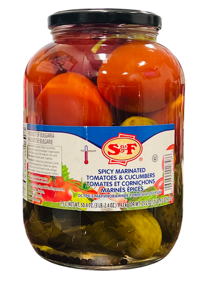 ASSORTY TOMATOES&CUCUMBERS MARINATED SPICY 6/1.5L S&F