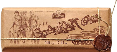 CHOCOLATE BAR MILK 3/500GR CRAFT SPARTAK N6352