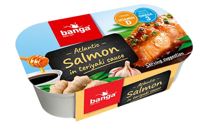 ATLANTIC SALMON IN TERYAKI SAUSE 11/120GR BANGA LATVIA N4317