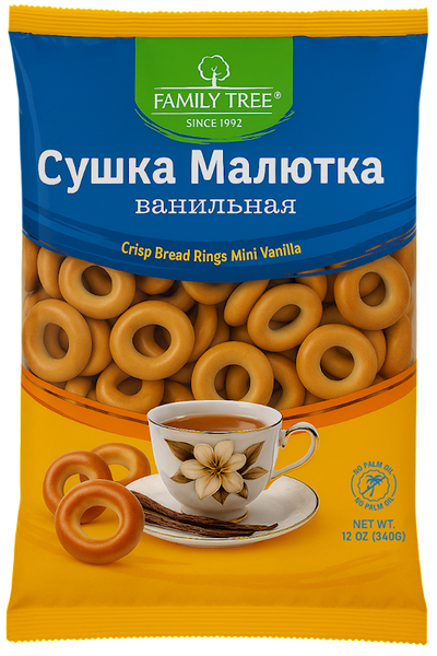 SUSHKA MINI W/VANILLA FLAVOR 10/340GR FAMILY TREE N31