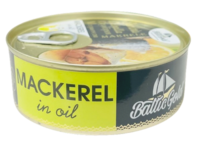 MACKEREL IN OIL 24/240 GR BALTIC GOLD #8 LATVIA N34008