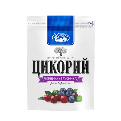 CHICORY POWDER W/BLUEBERRY&LINGONBERRY BABUSHKIN HUTOROK 12/100GR N10496 RUSSIA