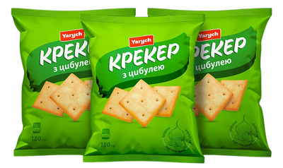 CRACKERS W/ONION 21/180GR YARYCH UKRAINE