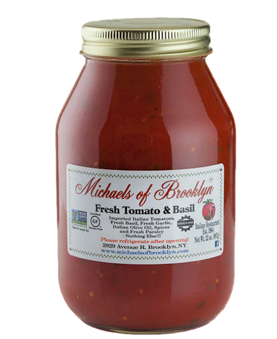 SAUCE TOMATO BASIL 6/32OZ MICHAELS OF BROOKLYN N6-2863