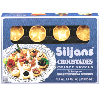 CROUSTADES 24CT CRISPY SHELLS SILJANS 12/40GR N24050