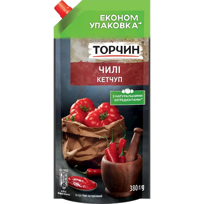 KETCHUP CHILI 25/380GR TORCHYN UKRAINE