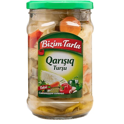 PICKLES MIXED 12/670GR BIZIM TARLA N15060 AZERBAIJAN